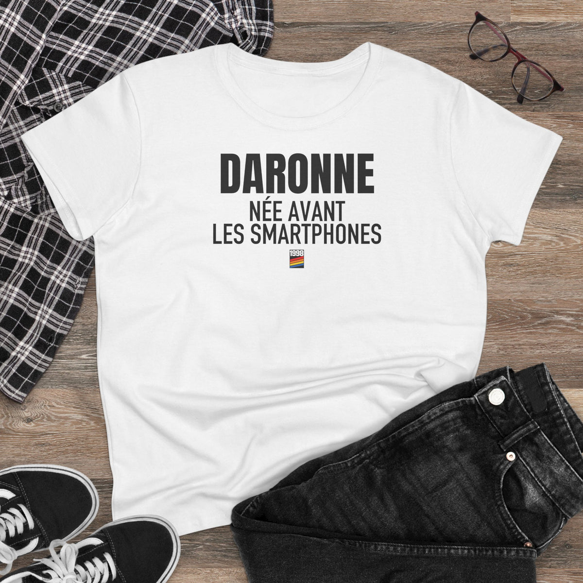 T-shirt 1998 Daronne blanc